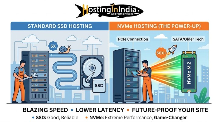 What is NVMe Hosting? Why It’s Faster Than SSD Hosting